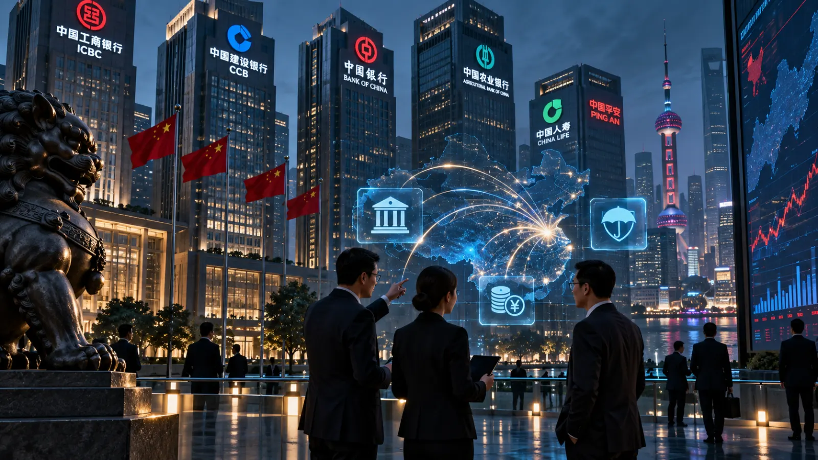China Deploys $54B Capital Boost Across State Banks and Insurers