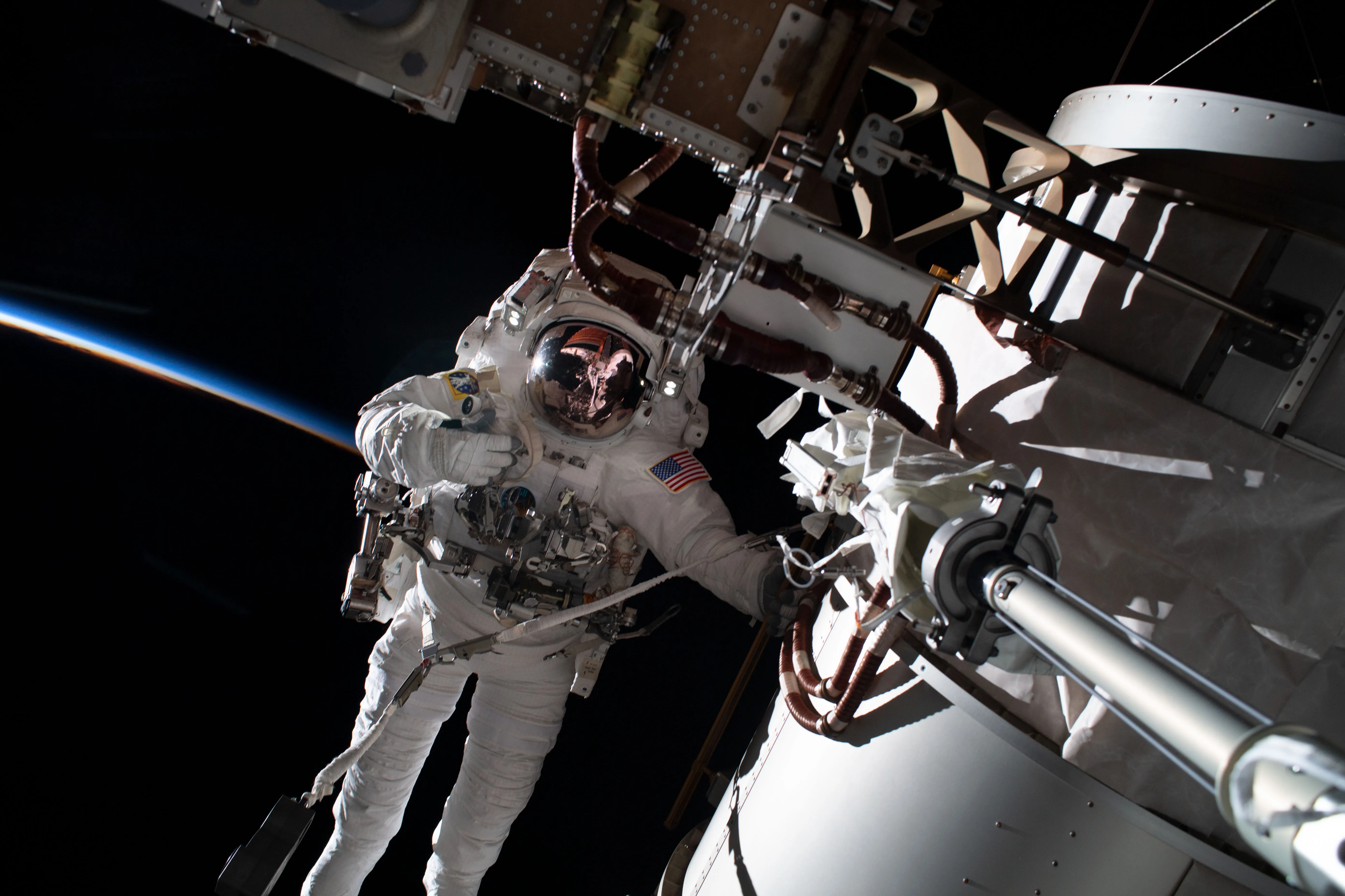 Progress 96 Cargo Ship Docks at International Space Station